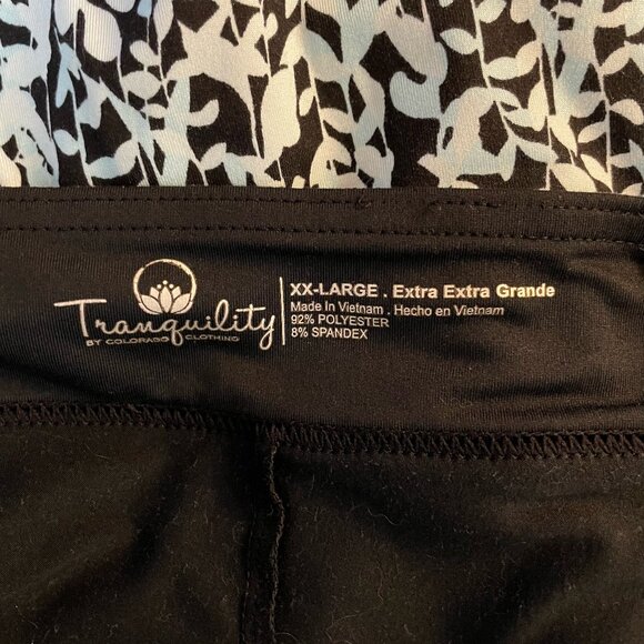 Tranquility by Colorado Clothing Lite Blue Floral Skort XXL - Picture 3 of 4